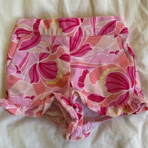 Janie and Jack Pink Floral Kids Shorts